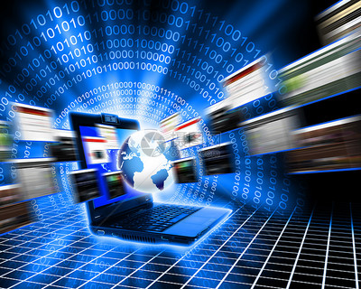 筆記本電腦屏幕 全球計算機網絡的視覺象征與科技演進